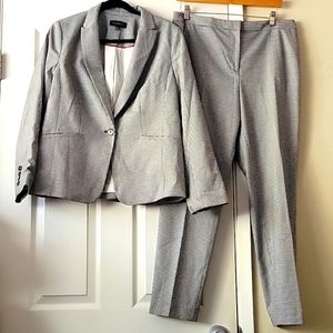 Talbots Gray Blazer and Suit Pants Set